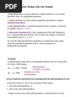 CH-8 HYPOTHESIS TESTING