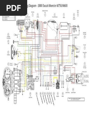 2000 Ducati Monster Wiring Diagram | PDF | Ignition System