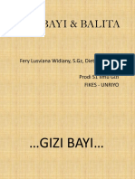 Gizi Bayi - Balita