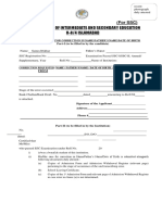 SSC Correction Form Title
