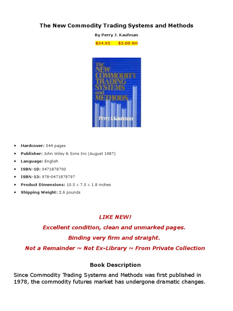 2 - The New Commodity Trading Systems and Methods | PDF