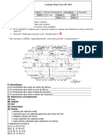 Prova de GEOGRAFIA 6 Ano Cartografia