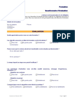 RH Questionnaire Evaluation Formation 03022010