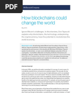 How Blockchains Could Change The World