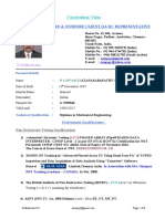 Curriculum Vitae: Oil & Gas Offshore & Onshore Client Qa/Qc Representative
