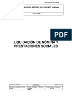 Proceso Gestion Liquidacion de Nomina y Parafiscales PDF