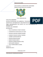 Contaminacion Por Fertilizantes en Andahuaylas