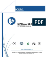 Manual de usuario RTU 5024: configuración, especificaciones y comandos SMS