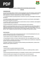 Diagnostico para La Formulación Plan Pastoral Educativa