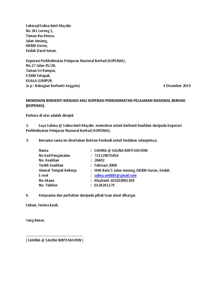 Berhenti Kopenas Pdf