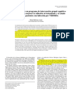 Programa de Intervención Cognitivoconductual Adherencia VIH SIDA R