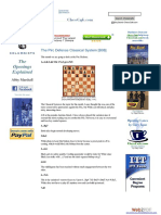 48.ajedrez The Pirc Defense Classical System (B08)