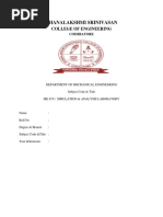 Me 6711 - Simulation & Analysis Laboratory