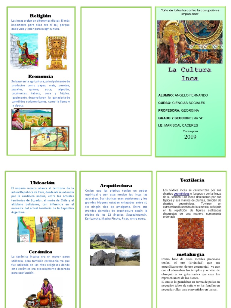 Economía y Cultura del Imperio Incaico | PDF | Imperio Inca | Agricultura