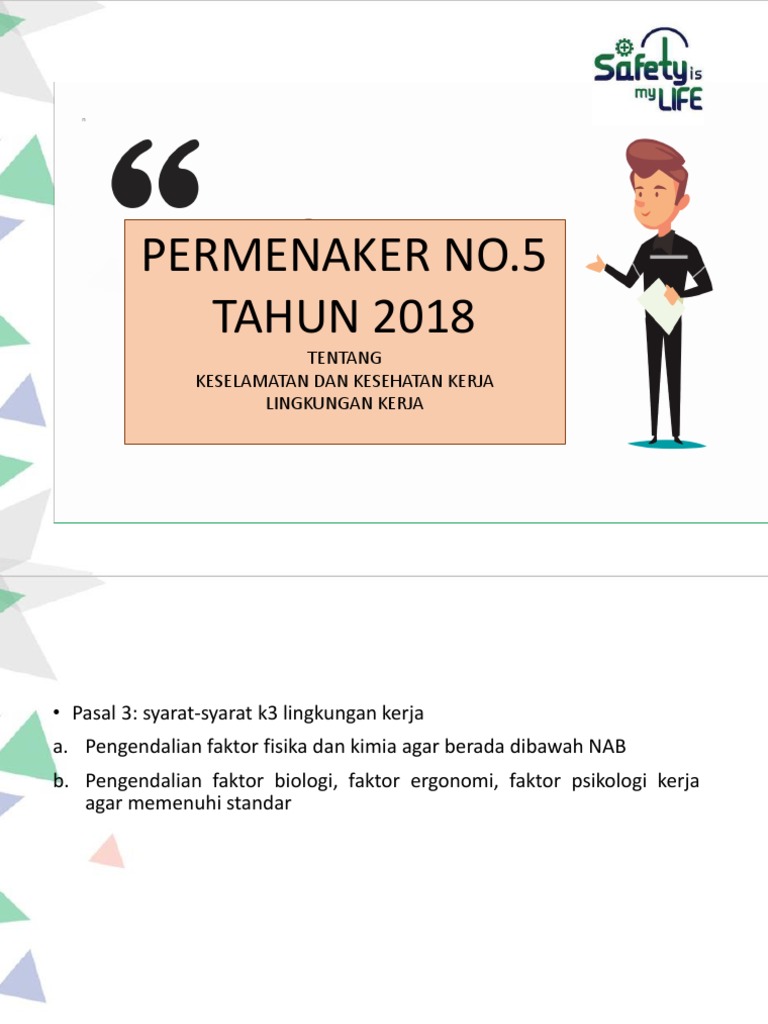 Review Permenaker No 5 Tahun 2018  PDF