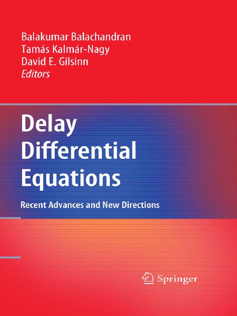 Delay Differential Equation PDF PDF Stability Theory Numerical