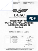 Dgac-Pro-006 Rev 2 Proc - Calif - Eval - Auditores - Internos - Calidad PDF