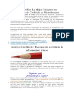 Evaluación de Ccréditos