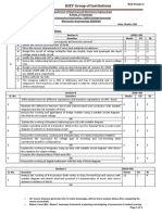 PUE Question Paper Format - 100 Marks