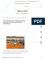 Bola Voli Mini Untuk Tingkat SD Berikut Pengertian, Ukuran Dan Peraturan Pertandingan. - Bola Voli PDF