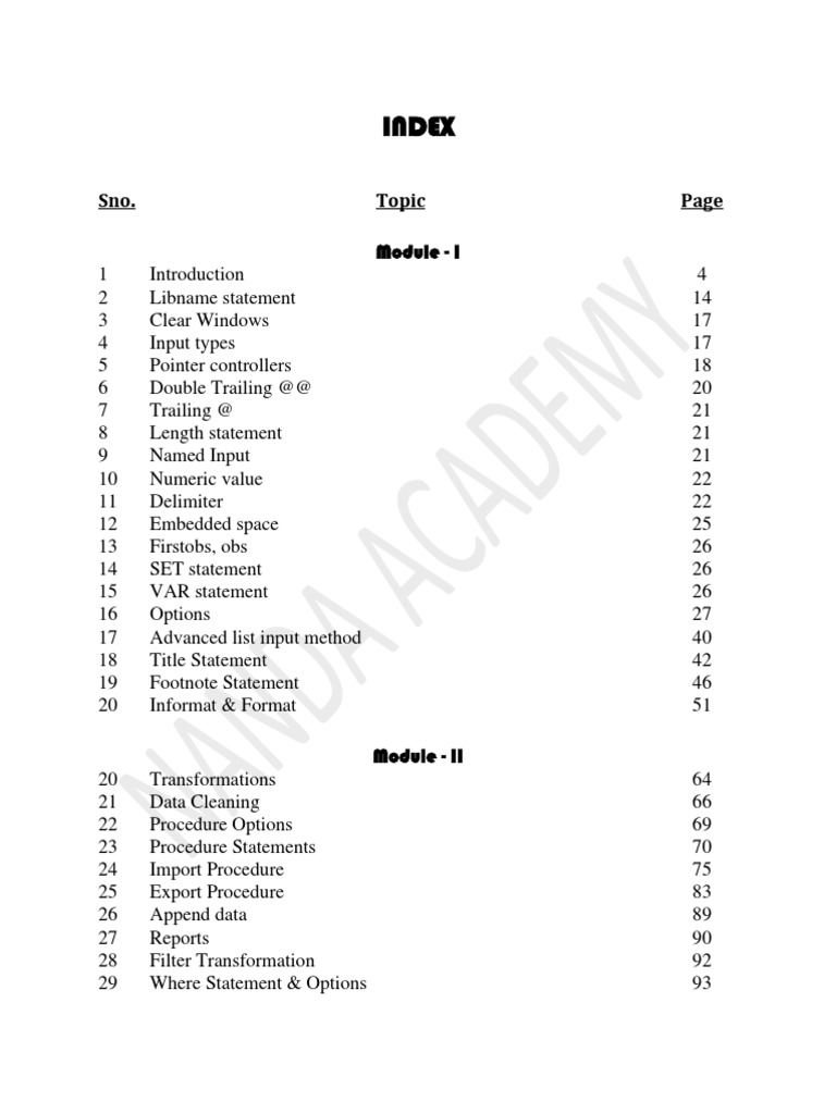 SAS Programming Basics and Techniques | PDF | Sas (Software) | File Format