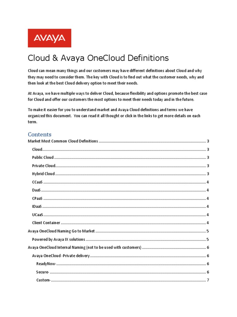 Cloud Definitions PDF | PDF | Software As A Service | Cloud Computing