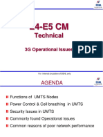E4-E5 CM (3G Operational Issues)