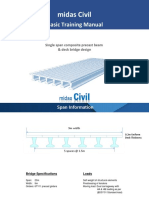 Single Span Composite Precast Beam and Deck Bridge Design Manual