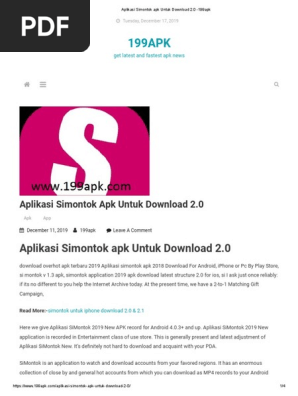 Aplikasi Simontok Apk Untuk Download 2 0 199apk Ios Android Operating System