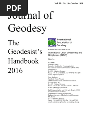 Drewes2016 Pdf Geodesy Planetary Science