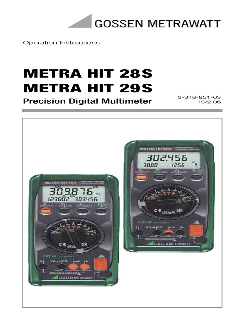 Image of Gossen Metrawatt MetraHit AM Base product page at eBay
