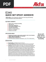 Akfix E340 Quick Set Epoxy Adhesive TDS EN