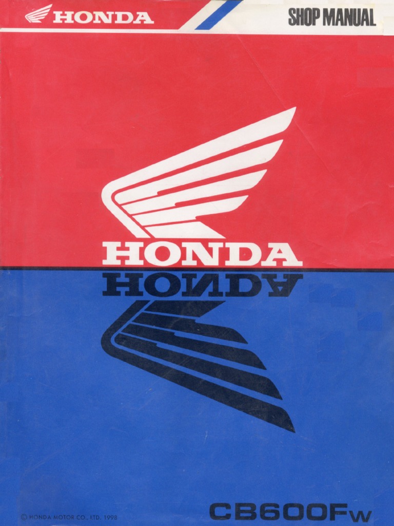 HONDA HORNET サービスマニュアル Honda 2004 Hornet Service Manual