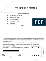 Uts Struktur Beton II Kelompok 4 2ts3