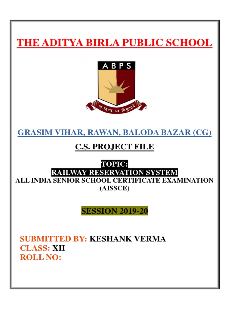 Class 12 Computer Science Project Python | PDF | Python (Programming ...
