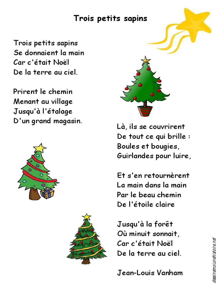 Dessin De Poésie Trois Petit Sapin Poésie Trois Petits Sapins Jean Louis Vanham