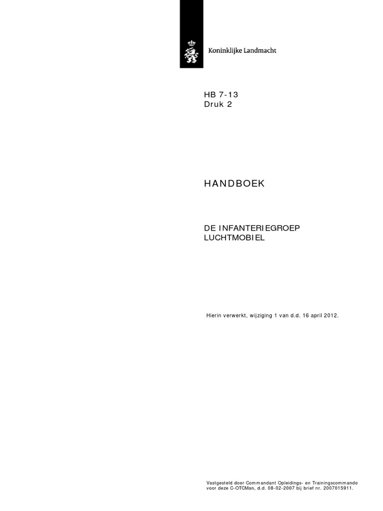 HB7-13 Dutch Airmobile Infantry Group | PDF
