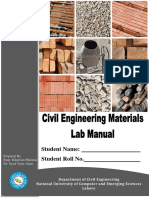 Civil Engg Materials Lab Manual