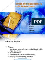 Bussiness Ethics Responsibility of Stakeholders