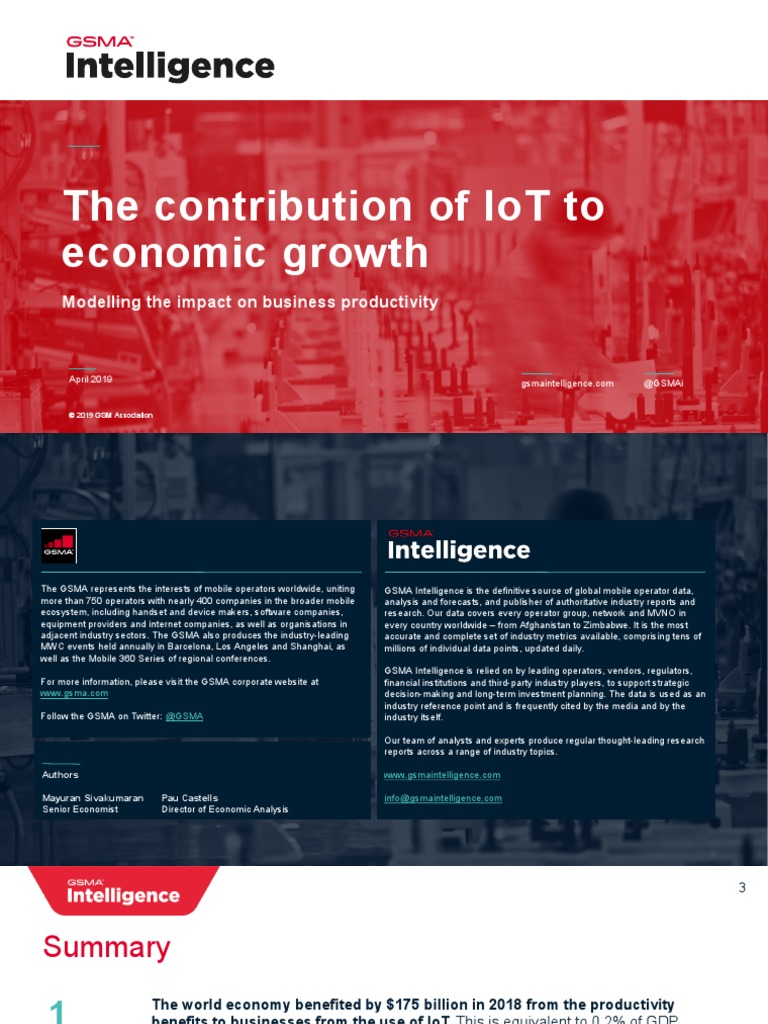 Gsma PDF | PDF | Internet Of Things | Economic Growth