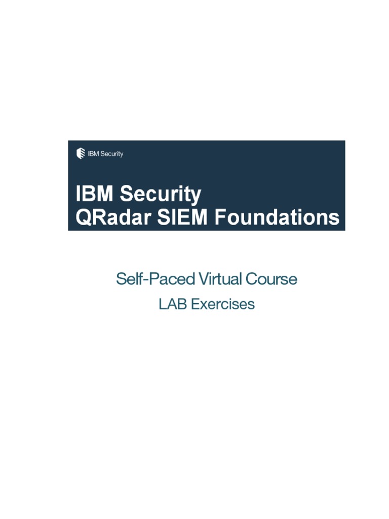 1-QRadar Foundations Level 200 - SPVC PDF | PDF | Command Line ...