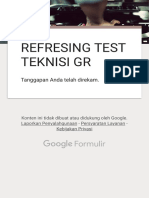 REFRESING TEST TEKNISI GR
