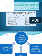 Politik nasional dan strategi nasional