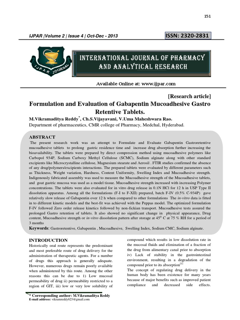 gabapentin gastro