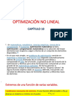 Optimización No Lineal