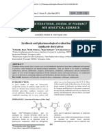 Synthesis and Pharmacological Evaluation of Novel Imidazole Derivatives