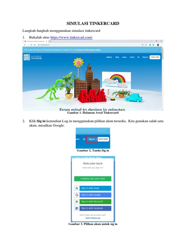 Panduan Simulasi Tinkercad Circuits | PDF | Metode & Bahan Ajar | Komputer