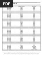 Electrical Part List PDF