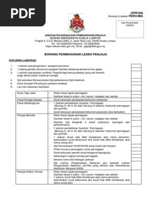 Dbkl Keluarkan Lesen Penjaja Terhad Bermasa