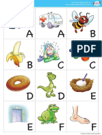 Alphabet Vocabulary Mini Cards Set 2 Uppercase